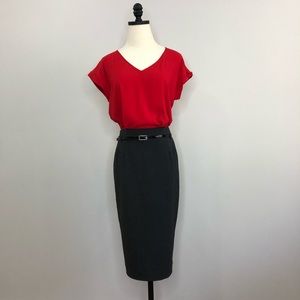Charcoal Express size 4 pencil skirt